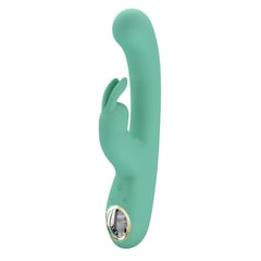 PRETTY LOVE - Vibrador Curvo Rabbit y Estimulador Clitorial Lamar Silicona 10 modos