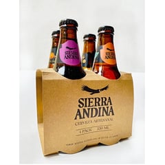 GENERICO - Cerveza artesanal Sierra Andina Four Pack 330 ml Mixto