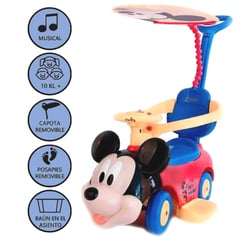 DISNEY BABY - Correpasillos guiador Mickey con Sombrilla 2 en 1 Disney Blue