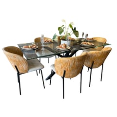 GIORDANO - Comedor y 6 sillas Adele