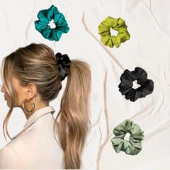 SENSA SILK - Scrunchies de seda tamaño regular no marca ni quiebra el cabello