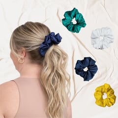 SENSA SILK - Scrunchies de seda tamaño regular no marca ni quiebra el cabello