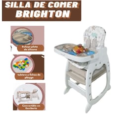 BABY HAPPY - Silla de Comer para Bebe Carpeta + Pleygo y Plato Silicona