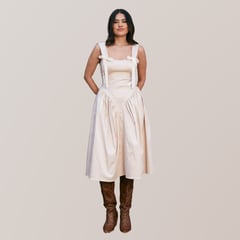 INMACULADA - Vestido Andaluz Midi Para Mujer Casual