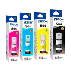 EPSON - Kit de 4 tintas 544 Cian Magenta Yellow Black