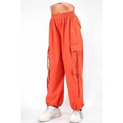 TENKI - Pantalones Cargo 6 Bolsillos Para Mujer Modelo Parachute