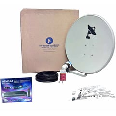 KIT - Television Satelital Antena Parabolica 60cm + Decodificador AIMSAT HD