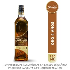 FLOR DE CAÑA - Ron 4 Años *750ml