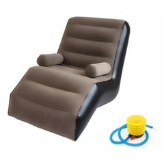 GENERICO - Sillon Infable Para Hogar Y Oficina Marron