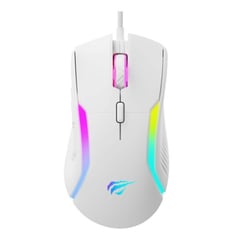 HAVIT - Mouse Gamer MS1033 8,000 DPI RGB Blanco