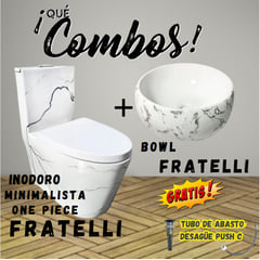 FRATELLI - INODORO MINIMALISTA ONE PIECE 8616M + BOWL