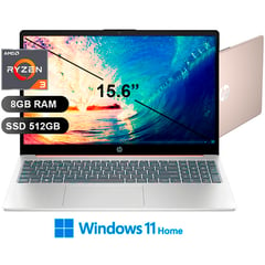 Laptop 15-fc0068la AMD Ryzen 3 7320U, 8GB RAM, 512GB SSD, W11home, 15.6 (A1UD2LA)