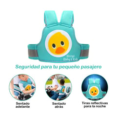 KIDS - Arnés de Seguridad para Niños VERDE Viaja con Protección