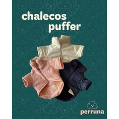 PERRUNA - Chaleco Puffer Color Perla talla 2