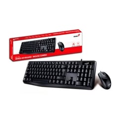 GENIUS - TECLADO + MOUSE KM-170 USB MULTIMEDIA SP BLACK