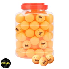 Pelotas de Ping Pong Frasco 60 UNID – Tres Estrellas Naranja