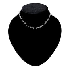 GENERICO - Cadena Mujer Corazones Joya Regalo Novia Collar Plata 925