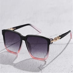 GENERICO - Gafas de Sol Estilo Cuadrado Para Mujer Black Pink