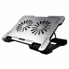 IDOCK - Cooler de aluminio dos ventiladores regulable Office N10