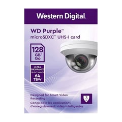 WESTER DIGITAL - Memoria micro SD 128GB WD purpura SC QD101 videovigilancia