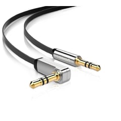 Cable Trs Android 50cm Pc Laptop 35mm Stereo Hifi Flat Tv