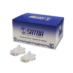 SATRA - Conector Plug RJ45 Cat 5e X 100 Und