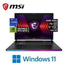 MSI - Laptop Gaming Raider GE68 HX 14VGG Intel Core i9 14900HX 32GB 1TB SSD RTX 4070 8GB 16″ FHD+ W11