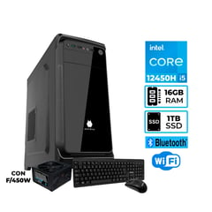 PC CORE I5-12450H 16GB RAM 1TB SSD WIFI+BT TEC y MOUSE