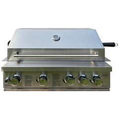 FRITECSA - PARRILLA A GAS 4 QUEMADORES+QUEMADOR POSTERIOR INFRARROJO ACERO INOX