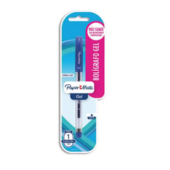 PAPER MATE - Bolígrafo gel económico Papermate azul blíster x 1