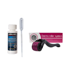 KIRKLAND - Tratamiento completo Minoxidil 1 pote + dermaroller