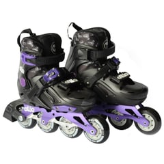 OLLIE - Patines Lineales Niños Regulable 32-35 Morado