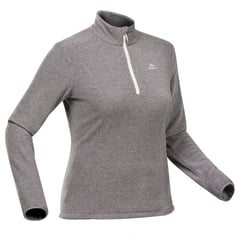 QUECHUA - Polera Treking para Mujer Media Cremallera MH100