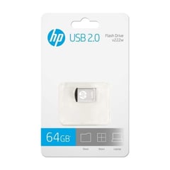 HP - MEMORIA USB 2.0 64GB V222W PLATEADO