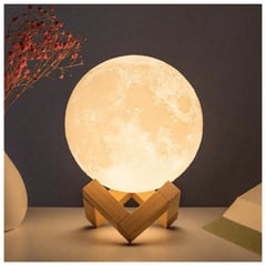 GENERICO - Lampara Luna 3d Led Multicolor