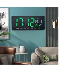 GENERICO - Reloj Digital de Pared LED con calendario fecha y Temperatura