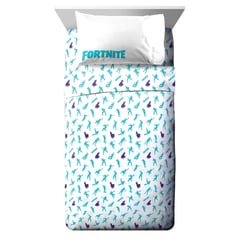 FORTNITE - Juego de Sábanas Para Cama Twin o 1 Plaza - Fornite