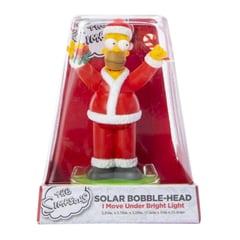 THE SIMPSONS - Adorno Navideño Bobble-Head con Panel Solar Homero Simpson