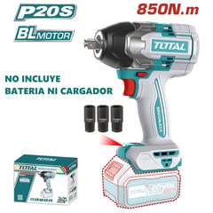 TOTAL TOOLS - LLAVE DE IMPACTO 20V 850NM MOTOR BL SOLO CABEZAL TOTAL-TIWLI20851