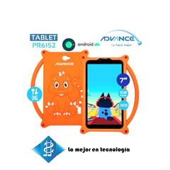 ADVANCE - TABLET PARA NIÑOS PRIME PR6152 + PROTECTOR NARANJA