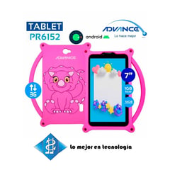 ADVANCE - TABLET PARA NIÑOS PRIME PR6152 + PROTECTOR ROSADO