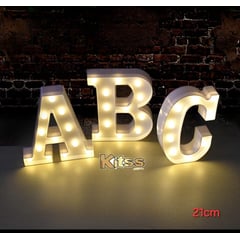 KITSS - 30 Letras con luces LED del alfabeto iluminadas