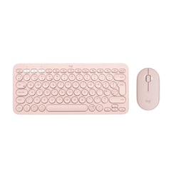 LOGITECH - Combo Teclado k380 Mouse m350 bluetooth silencioso - rosado