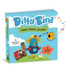 DITTY BIRD - Libro musical Sonidos Animales de la granja Inglés