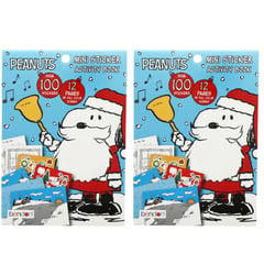 MR PEANUTS - Packx2 Libro de actividades Navideño Mini con Stickers - Snoopy