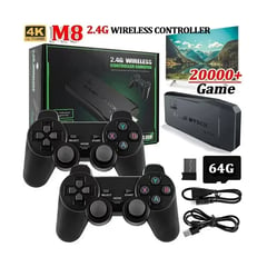 GENERICO - Consola de videojuegos M8, mando inalámbrico Dual, 2,4G, 10000 juegos