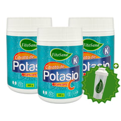 FITOSANA - CITRATO DE POTASIO + CAMU CAMU 300G 03 POTES + SHAKER REGALO