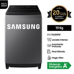 SAMSUNG - LAVADORA ECOBUBBLE CARGA SUPERIOR 19KG WA19CG6441BDPE - GRIS OSCURO