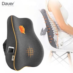 DAUER - Cojin RESPALDAR 3D Ergonomico Memory Foam Bambu con Bolsillo Lateral