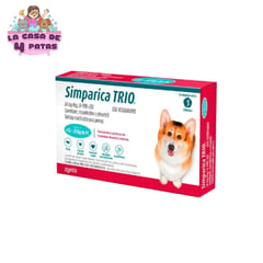 SIMPARICA - Trio de 10 a 20 kg x 3 Pastillas